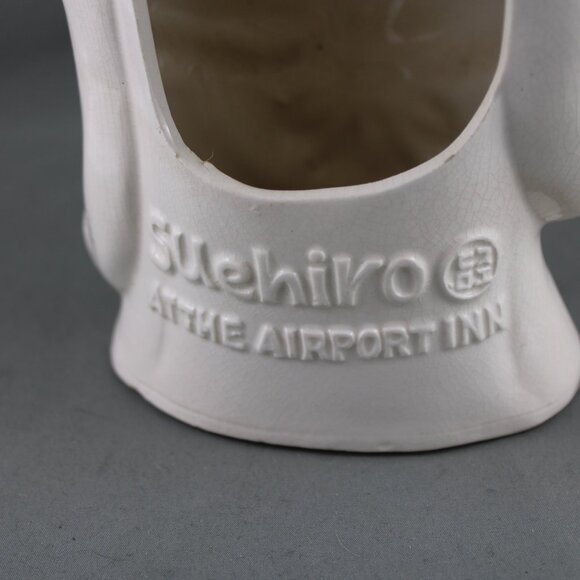 Vintage Benihana Mug - Buddha with Fan Suehiro At the Airport - Cermaic Mug - Picture 9 of 11